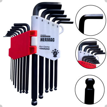 Jogo De Chaves Hexagonais (allen) Abauladas